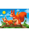 Animale Simpatice, Puzzle Castorland 4 In 1 - 8, 12, 15, 20