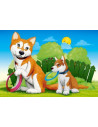 Animale Simpatice, Puzzle Castorland 4 In 1 - 8, 12, 15, 20