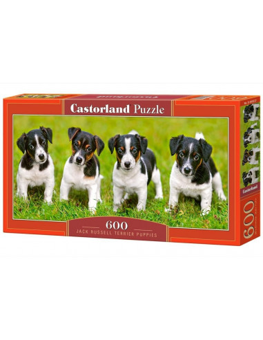 Catelusi Jack Russell Terrier, Puzzle Castorland Panoramic, 600