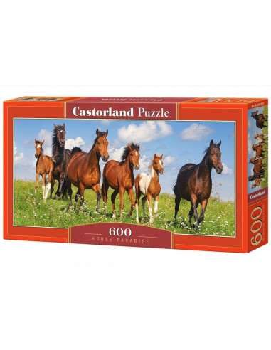 Paradisul Cailor, Puzzle Castorland Panoramic, 600