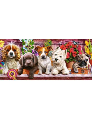 Catelusi, Puzzle Castorland Panoramic, 600 Piese,Uniq60368