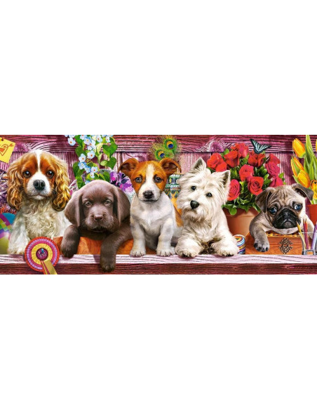 Catelusi, Puzzle Castorland Panoramic, 600 Piese,Uniq60368