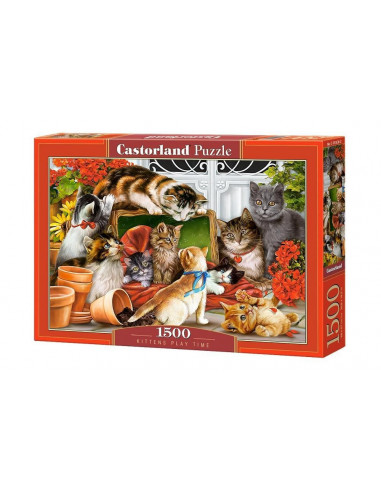 Pisicute La Joaca, Puzzle Castorland, 1500 Piese,Uniq151639