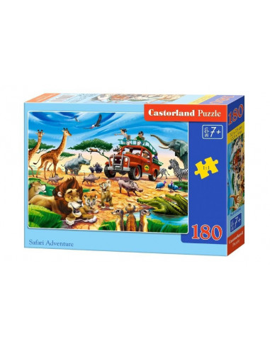 Aventura Safari, Puzzle Castorland, 180 Piese,Uniq18390