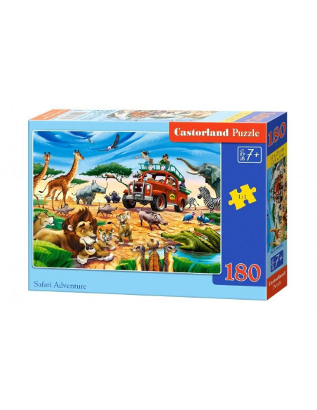 Aventura Safari, Puzzle Castorland, 180 Piese,Uniq18390