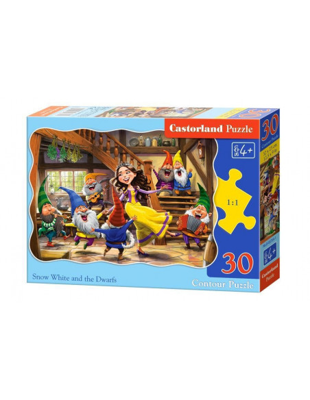 Alba Ca Zapada Si Cei Sapte Pitici, Puzzle Castorland, 30