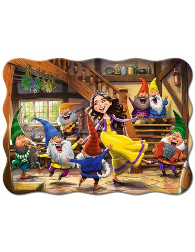 Alba Ca Zapada Si Cei Sapte Pitici, Puzzle Castorland, 30