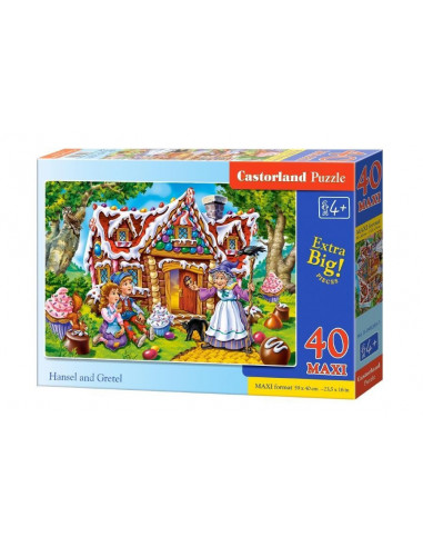 Hansel Si Gretel, Puzzle Castorland Maxi, 40 Piese,Uniq40285