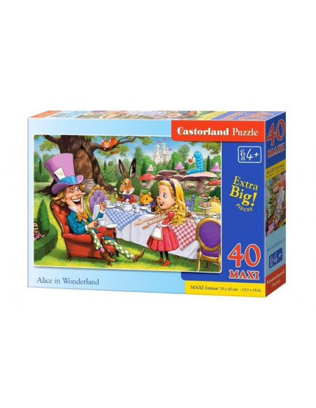 Alice In Tara Minunilor, Puzzle Castorland Maxi, 40