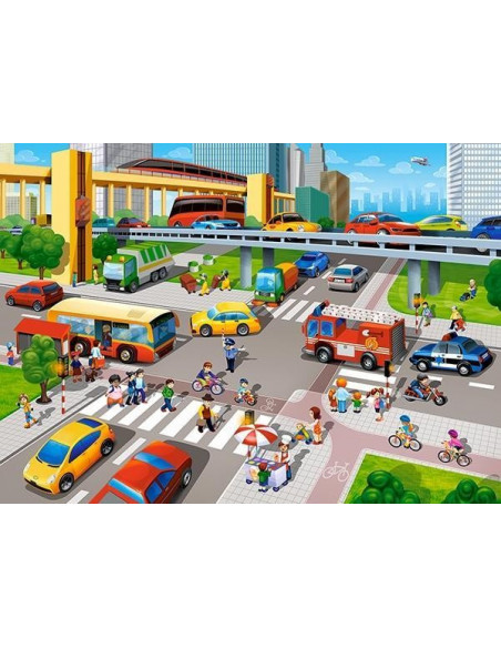 Aglomeratie In Oras, Puzzle Castorland, 60 Piese,Uniq66131