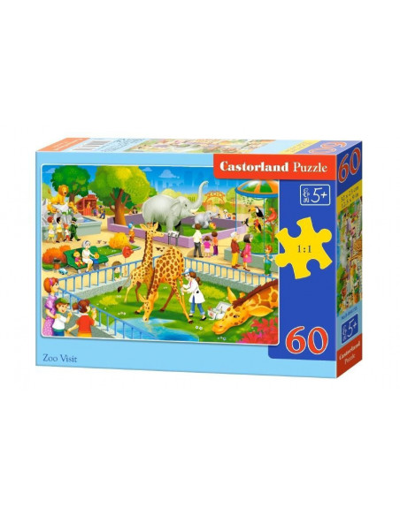 Vizita La Zoo, Puzzle Castorland, 60 Piese,Uniq66155