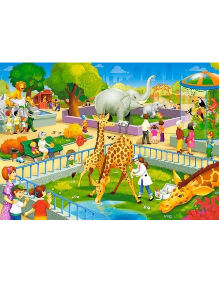 Vizita La Zoo, Puzzle Castorland, 60 Piese,Uniq66155