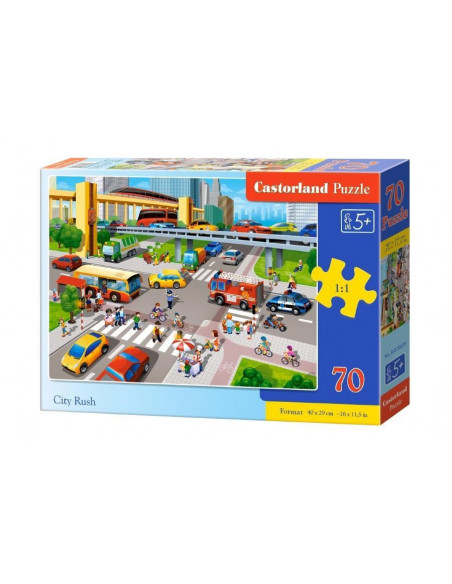 Aglomeratie In Oras, Puzzle Castorland, 70 Piese,Uniq70039