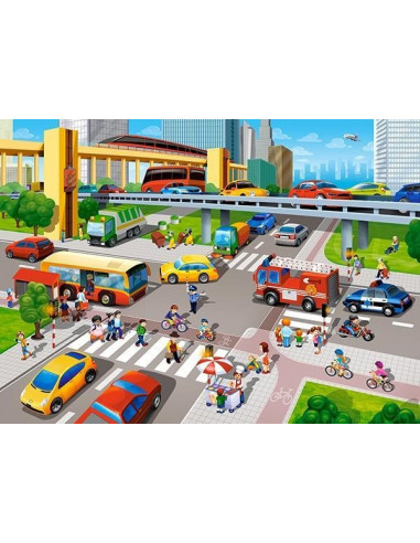 Aglomeratie In Oras, Puzzle Castorland, 70 Piese,Uniq70039