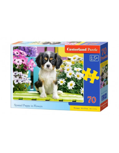 Catelus Spaniel, Puzzle Castorland, 70 Piese,Uniq70053