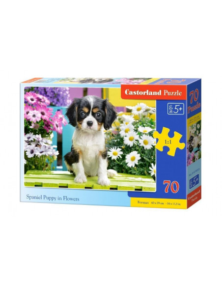 Catelus Spaniel, Puzzle Castorland, 70 Piese,Uniq70053