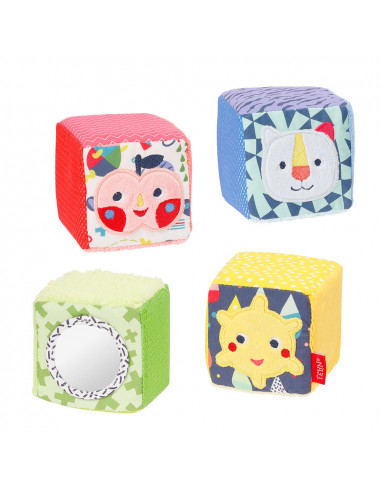 Set 4 cuburi - Prietenii culorilor,055276