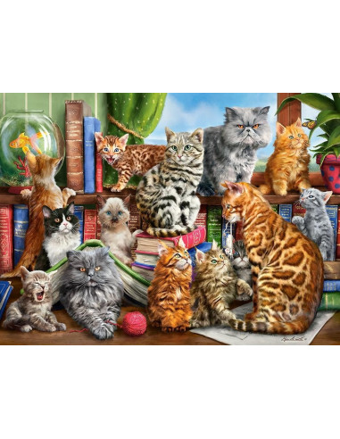 Casa Cu Pisici, Puzzle Castorland, 2000 Piese,Uniq200726