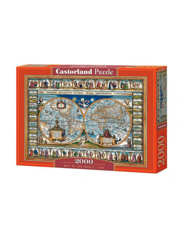 Harta Lumii Din 1639, Puzzle Castorland, 2000 Piese,Uniq200733