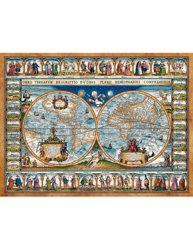 Harta Lumii Din 1639, Puzzle Castorland, 2000 Piese,Uniq200733
