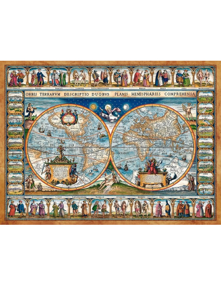 Harta Lumii Din 1639, Puzzle Castorland, 2000 Piese,Uniq200733