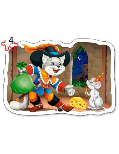 Povesti Clasice, Puzzle Castorland 4 In 1 - 3, 4, 6, 9