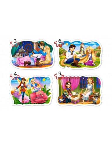 Povesti De Dragoste, Puzzle Castorland 4 In 1 - 3, 4, 6, 9
