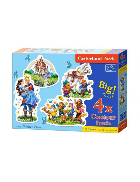 Alba Ca Zapada, Puzzle Castorland 4 In 1 - 3, 4, 6, 9