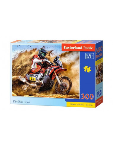 Motocicleta De Teren, Puzzle Castorland, 300 Piese,Uniq30354