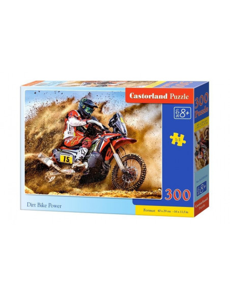 Motocicleta De Teren, Puzzle Castorland, 300 Piese,Uniq30354