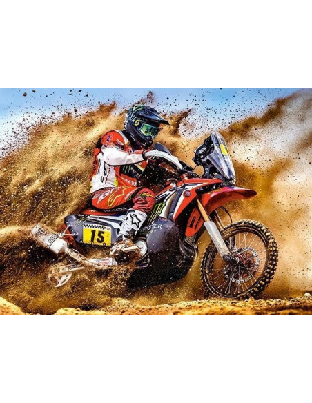 Motocicleta De Teren, Puzzle Castorland, 300 Piese,Uniq30354
