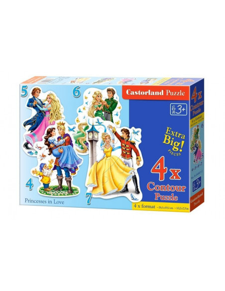 Printesele Indragostite, Puzzle Castorland 4 In 1 - 4, 5, 6, 7