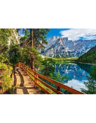 Lacul Braies, Italia, Puzzle Castorland, 1000 Piese,Uniq104109