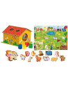 Puzzle de podea - Ferma cu surprize (12 piese),L72248