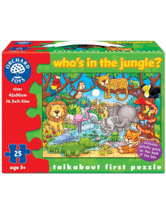 Puzzle cu activitati Cine este in jungla? WHO'S IN THE