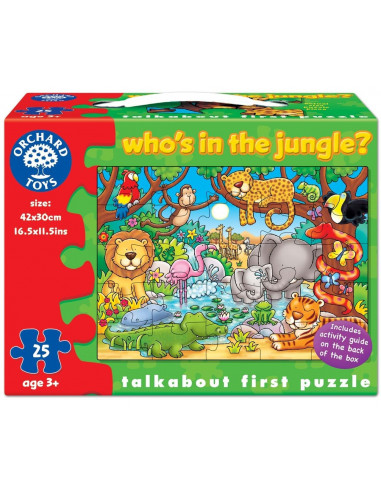 Puzzle cu activitati Cine este in jungla? WHO'S IN THE
