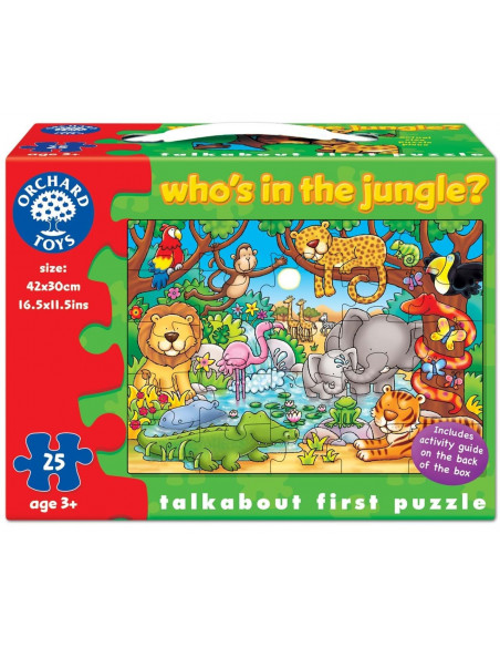 Puzzle cu activitati Cine este in jungla? WHO'S IN THE