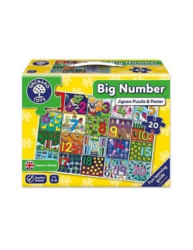 Puzzle de podea Invata numerele (de la 1 la 20) BIG NUMBER