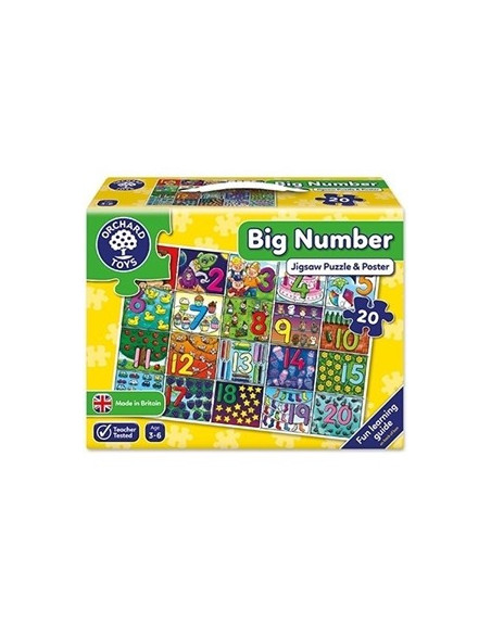 Puzzle de podea Invatam sa numaram (30 piese - poster inclus) Puzzle de podea Invatam sa numaram (30 piese - poster inclus)