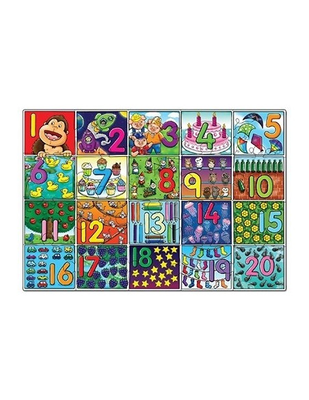 Puzzle de podea Invatam sa numaram (30 piese - poster inclus) Puzzle de podea Invatam sa numaram (30 piese - poster inclus)