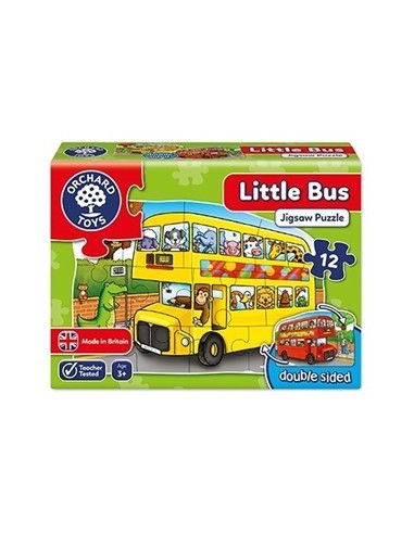 Puzzle fata verso Autobuz (12 piese) LITTLE BUS,OR301
