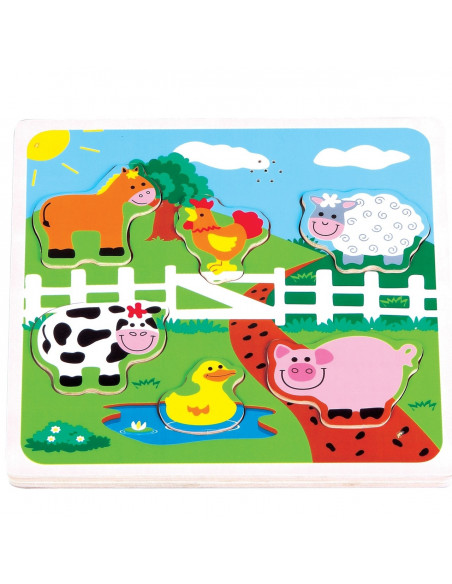 Puzzle New Classic Toys Ferma Cu Sunete Puzzle New Classic Toys Ferma Cu Sunete