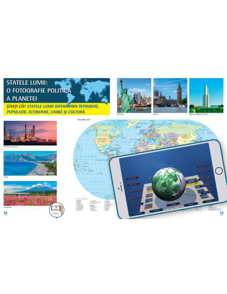 Atlas geografic scolar. Cunoasterea Terrei prin realitatea