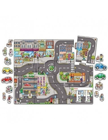 Puzzle gigant de podea Orasul (15 piese) GIANT TOWN JIGSAW,OR288 Puzzle gigant de podea Orasul (15 piese) GIANT TOWN JIGSAW,OR288