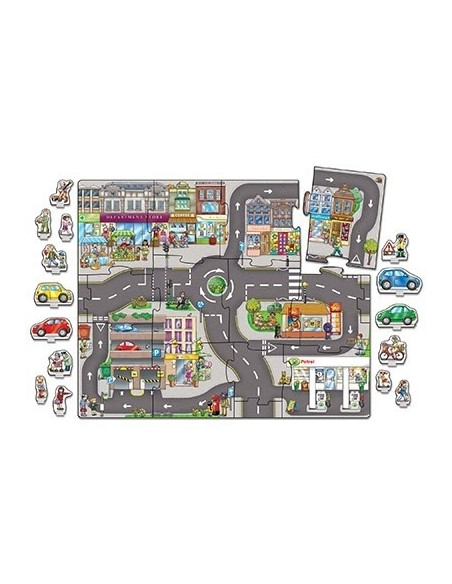 Puzzle gigant de podea Orasul (15 piese) GIANT TOWN JIGSAW,OR288 Puzzle gigant de podea Orasul (15 piese) GIANT TOWN JIGSAW,OR288