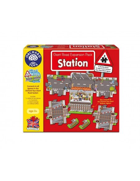 Puzzle Orchard Toys Gigant De Podea Statie De Tren Giant Road Puzzle Orchard Toys Gigant De Podea Statie De Tren Giant Road