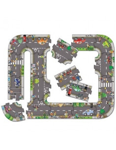 Puzzle gigant de podea traseu masini (20 piese) GIANT ROAD 2