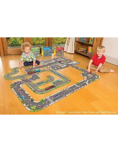Puzzle gigant de podea traseu masini (20 piese) GIANT ROAD