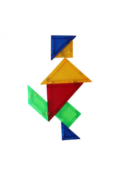 Joc de constructie magnetic - Tangram (7 piese),MPQ-7