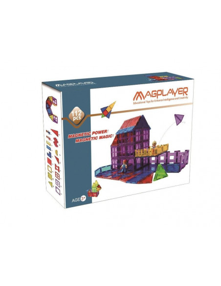 Set de constructie magnetic - 112 piese,MPL-112